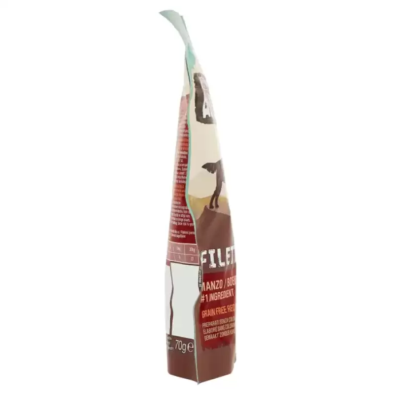 Purina Snack Adventuros File de Vita, Pui si Porc 70 g Bax 7 buc.